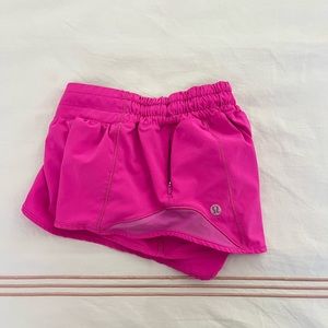 Pow pink 2.5 hotty hot Lululemon shorts